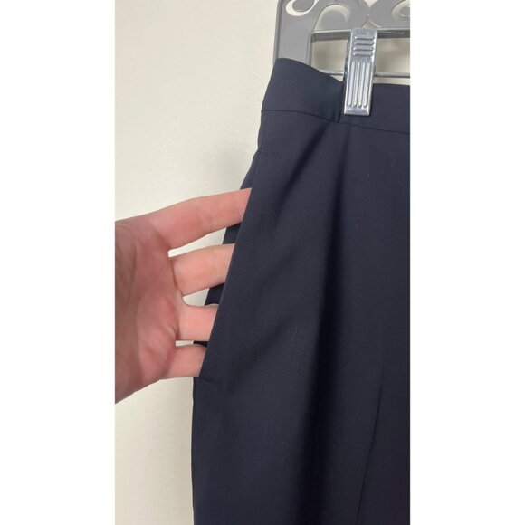 JIL SANDER BLACK TAILORED TAPERED DRESS PANTS  6 - Picture 4 of 8